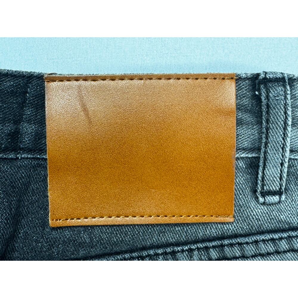 Tina Mini Women's High Rise Wide Leg Baggy Gray Denim Jeans - Size S (23x28) - Picture 3 of 5